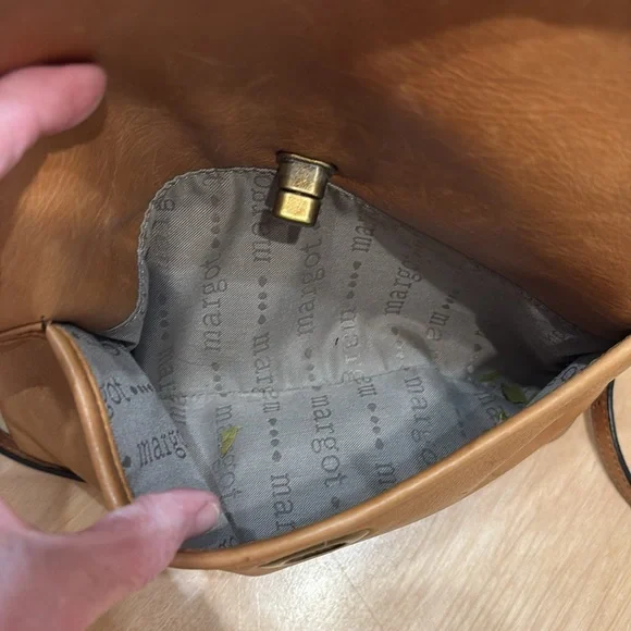 Margot Tan Leather Women's Backpack. - Picture 4 of 12